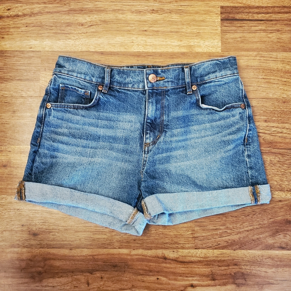 LOFT Medium Wash Blue Denim Jean Shorts